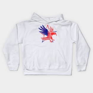 4th July Eagle Kids Hoodie